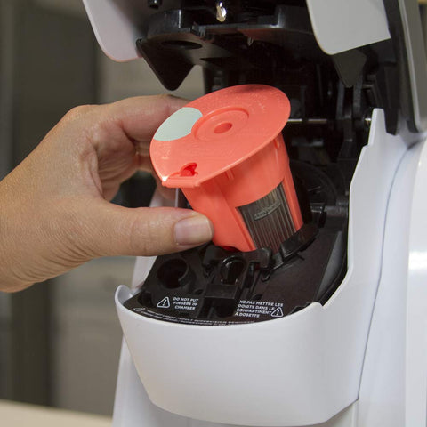 PERFECT POD 1-Stream reusable K carafe pod supports eco-friendly brewing.
