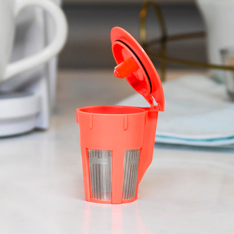 PERFECT POD 1-Stream reusable K carafe pod highlights savings per carafe.
