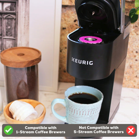 25-pack of disposable paper filters for easy cleanup with Perfect Pod.