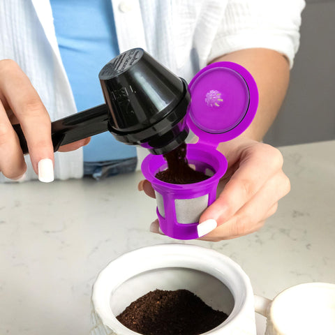 Perfect Pod Cafe Save BPA-free material emphasizes eco-friendly, reusable coffee pods.