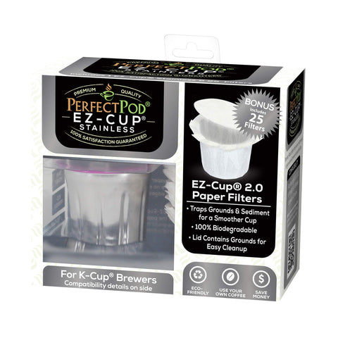 Dispose used paper filters easily for less mess with Perfect Pod.