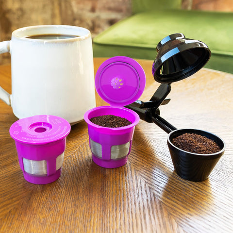 Perfect Pod easy-fill lid-on design for quick brewing