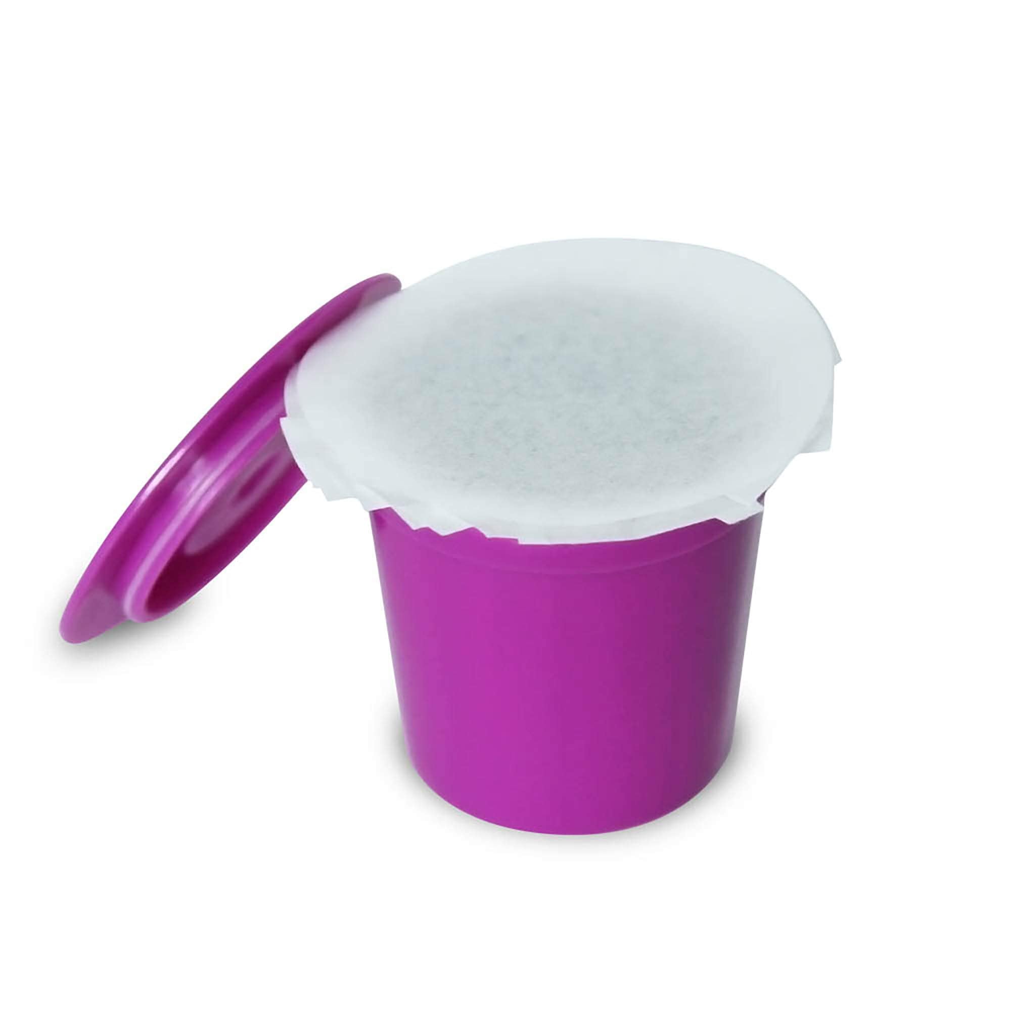 Reusable coffee pods prepared with EZ-Cup filters for customizable blends from Perfect Pod.