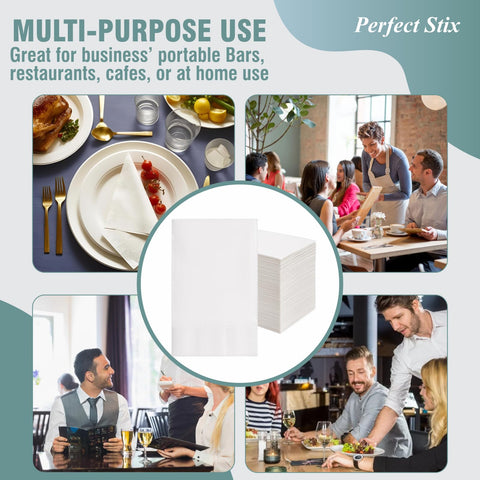 Perfect Stix Bell Marque napkins suit catered events and buffets
