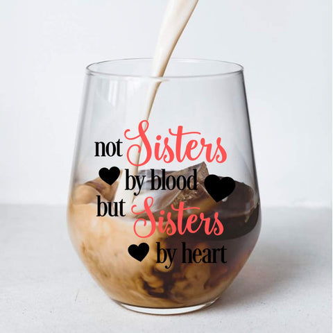 Perfectinsoy Sister by Heart wine glass held in hand highlighting ergonomic grip.