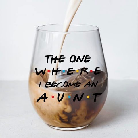 Perfectinsoy wine glass gifts for aunts emphasize versatility for red wine or coffee.