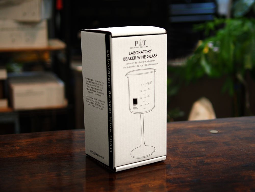 Periodic Tableware single glass, great for gifts to science lovers and educators.