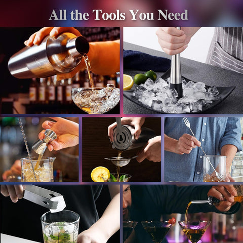 Perjoy bar spoon and muddler for layered flavor and mixing.