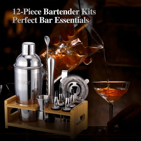 Perjoy cocktail recipe card offers quick drink inspiration.