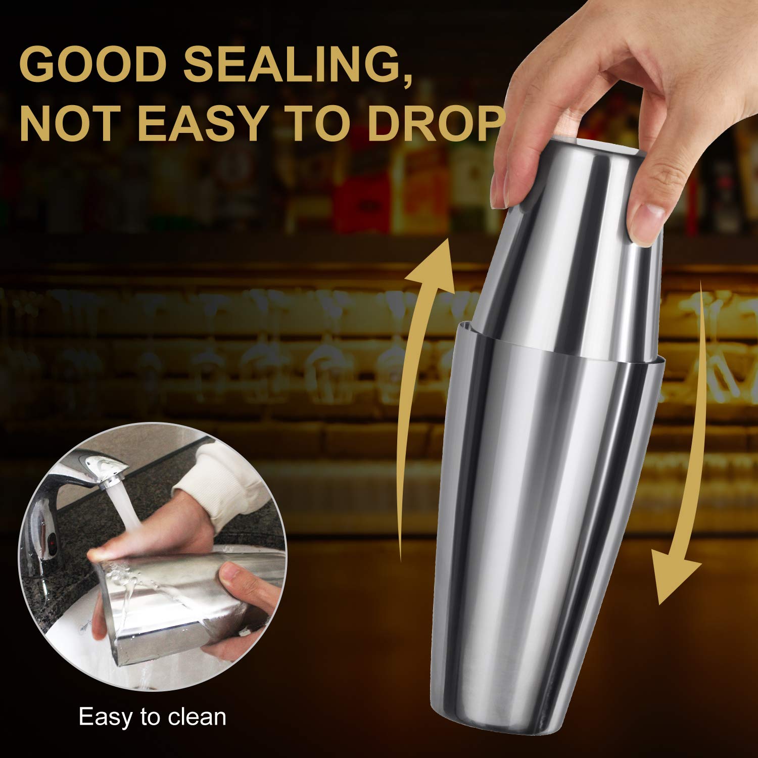 Perjoy dishwasher-safe cocktail set simplifies cleanup after entertaining guests