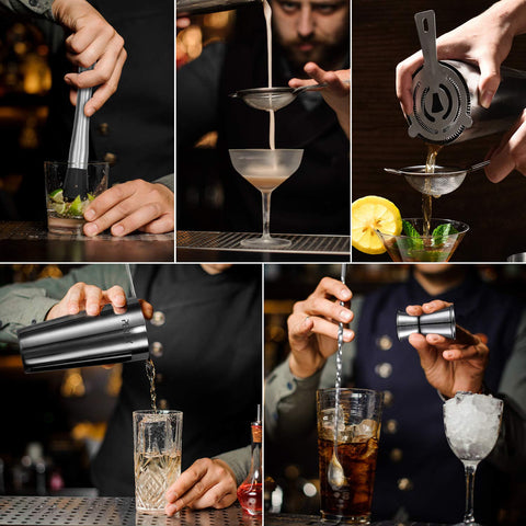 Perjoy tight-fit Boston shakers illustrate leak-free grip for confident shaking