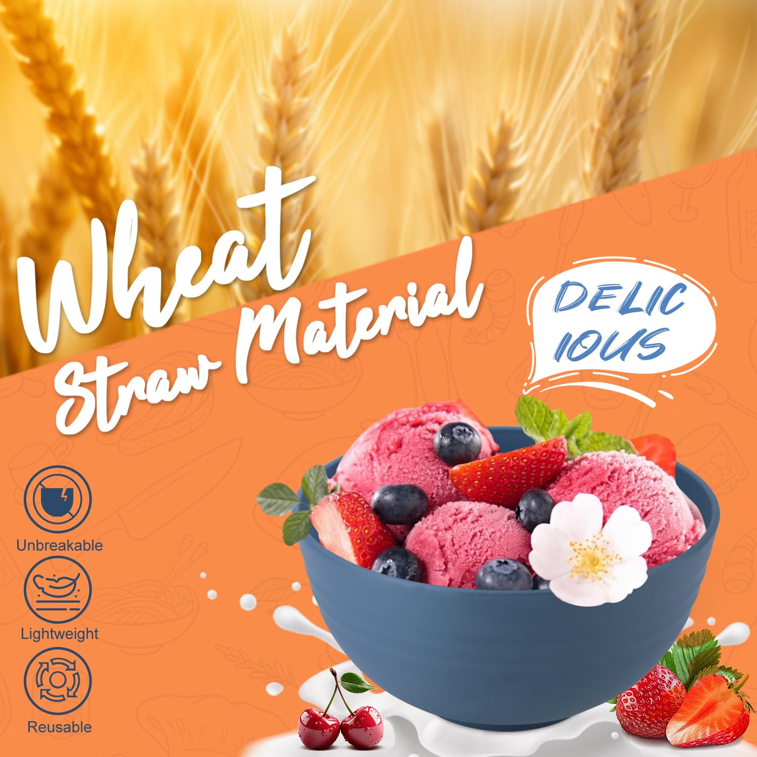 Perlapoc 26 oz bowls—ample capacity for cereals and soups.