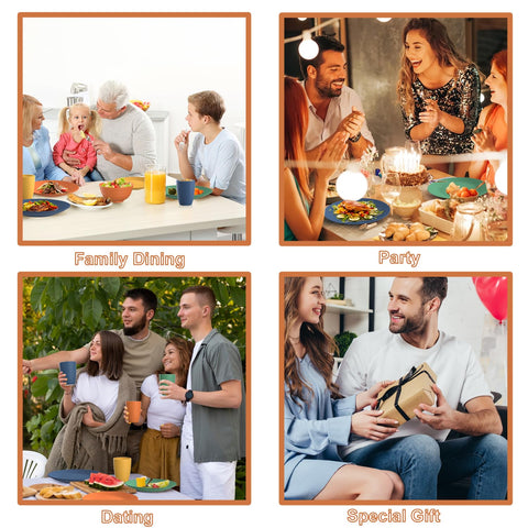 Dishwasher safe and microwave friendly for easy cleanup and quick reheating.