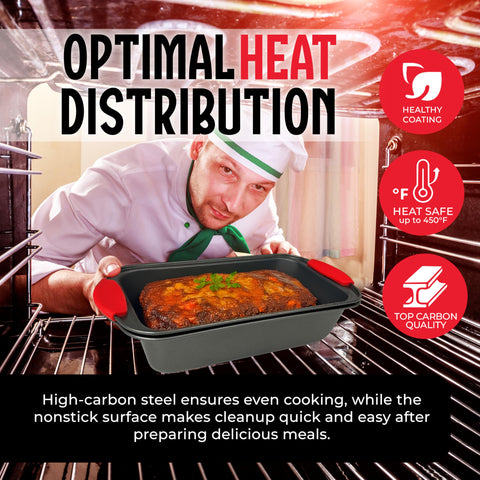 PERLLI pan suitable for bread, cake, and roasts in the oven for versatile use.