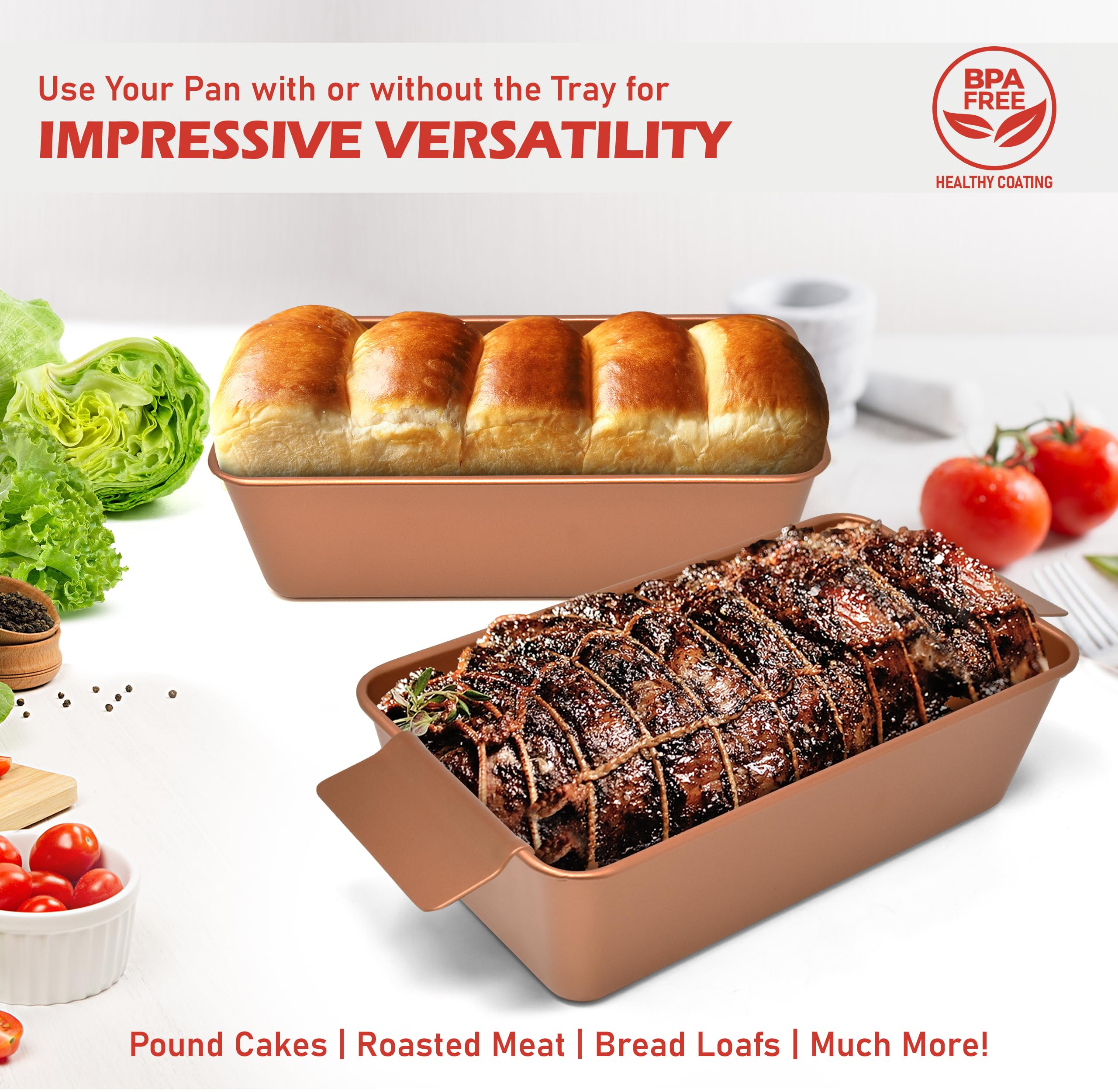 PERLLI meat loaf pan-baking-loaf-cake demonstrates versatile loaf and cake baking.