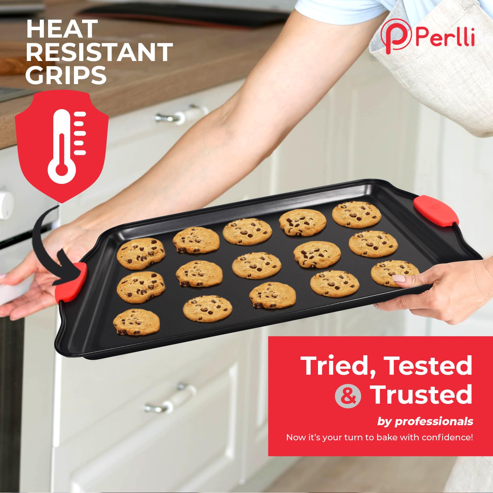 PERLLI 12-cup muffin pan enables batch baking with minimal sticking