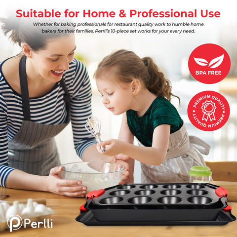 PERLLI loaf pan ideal for quick breads with non-stick release