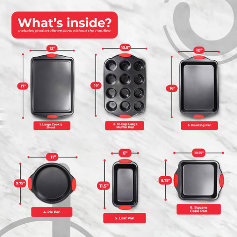 PERLLI roasting pan with silicone handles for safe oven use