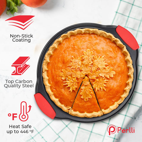 PERLLI square cake pan for uniform browning and clean release