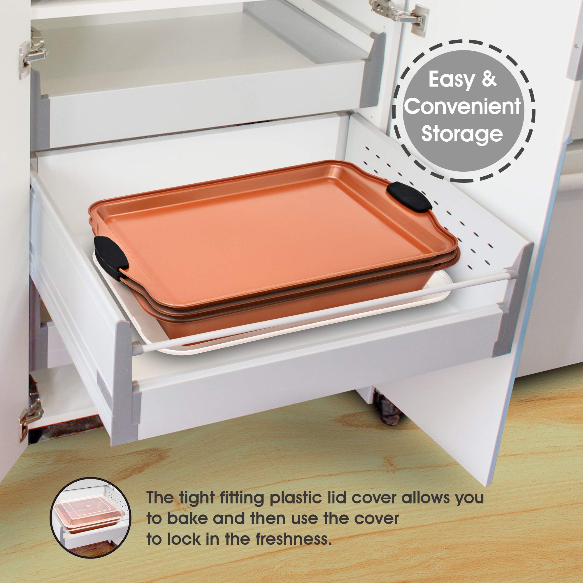 PERLLI nonstick coating is BPA-free for easy release and cleanup.