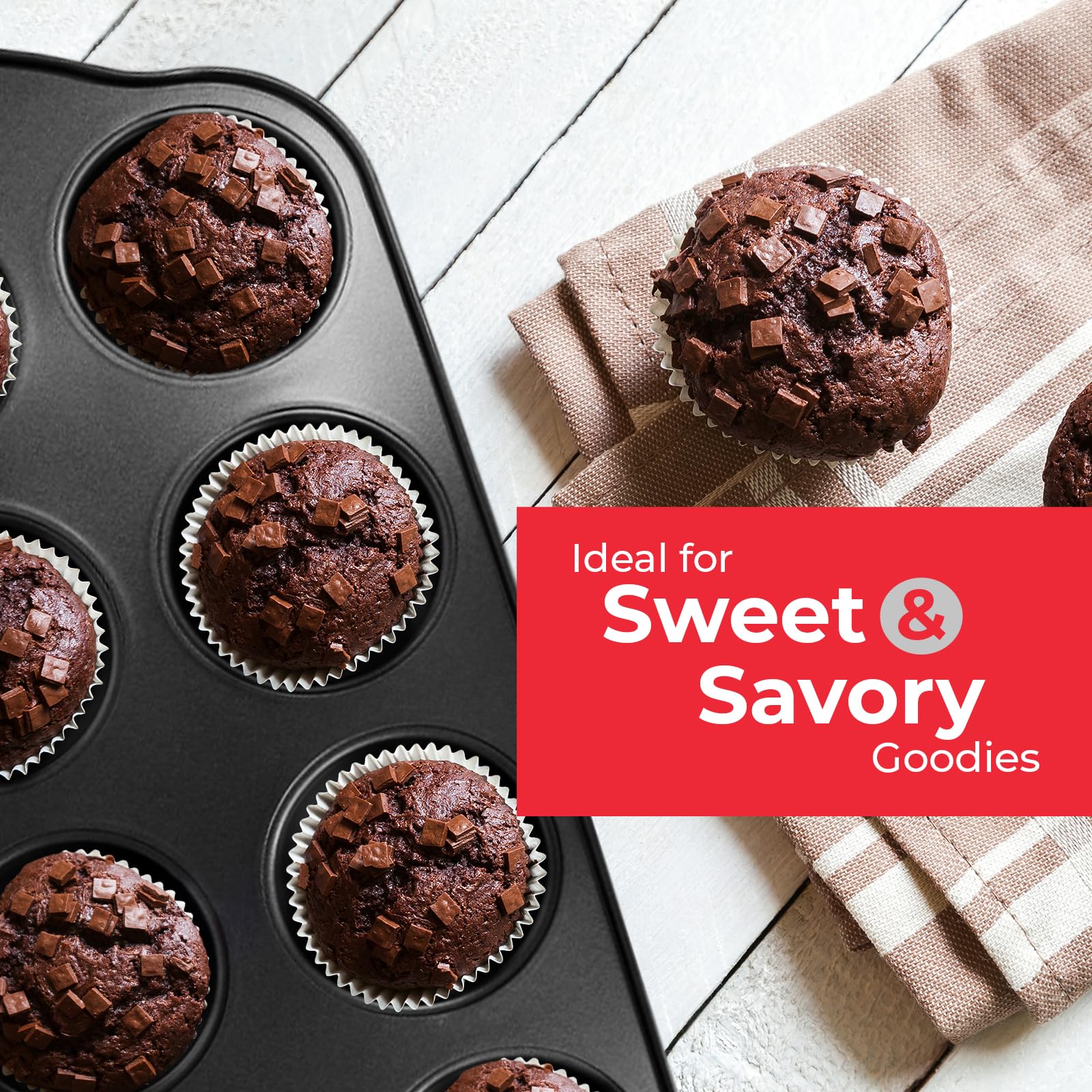 PERLLI pie pans stacked showing space-saving bakeware.