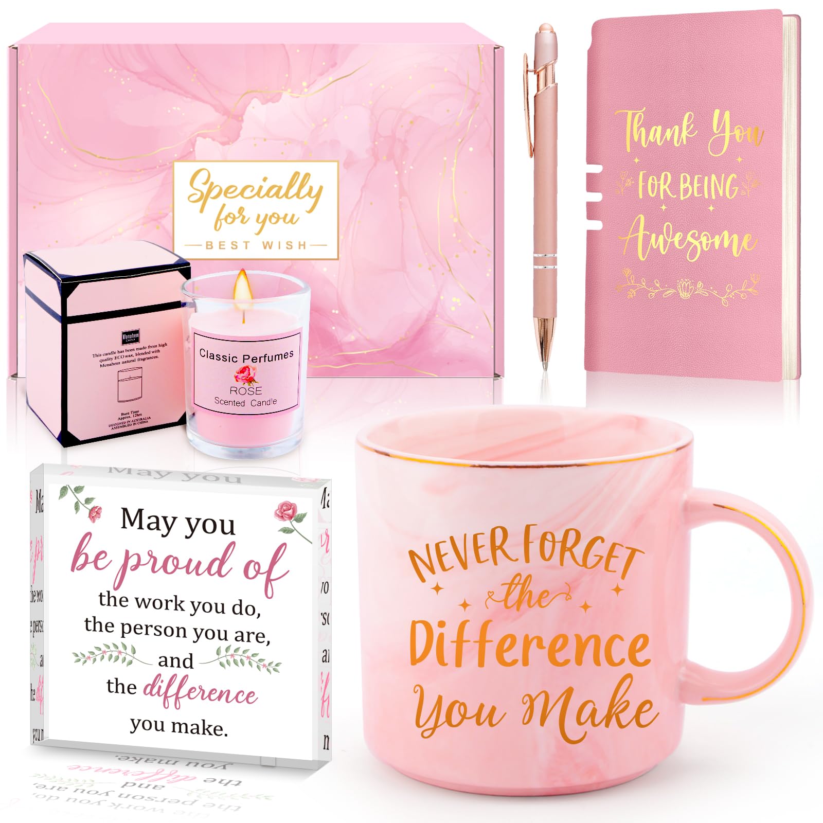 Perpetily mug with gold inscription for daily motivation and appreciation