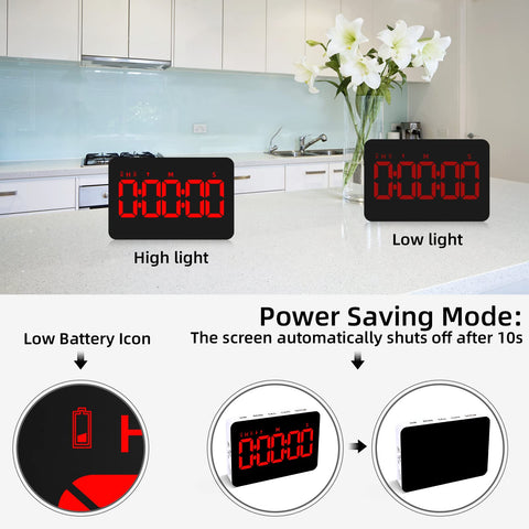 PERSUPER timer hook use-case shows hanging option for desk, shelf, or wall.