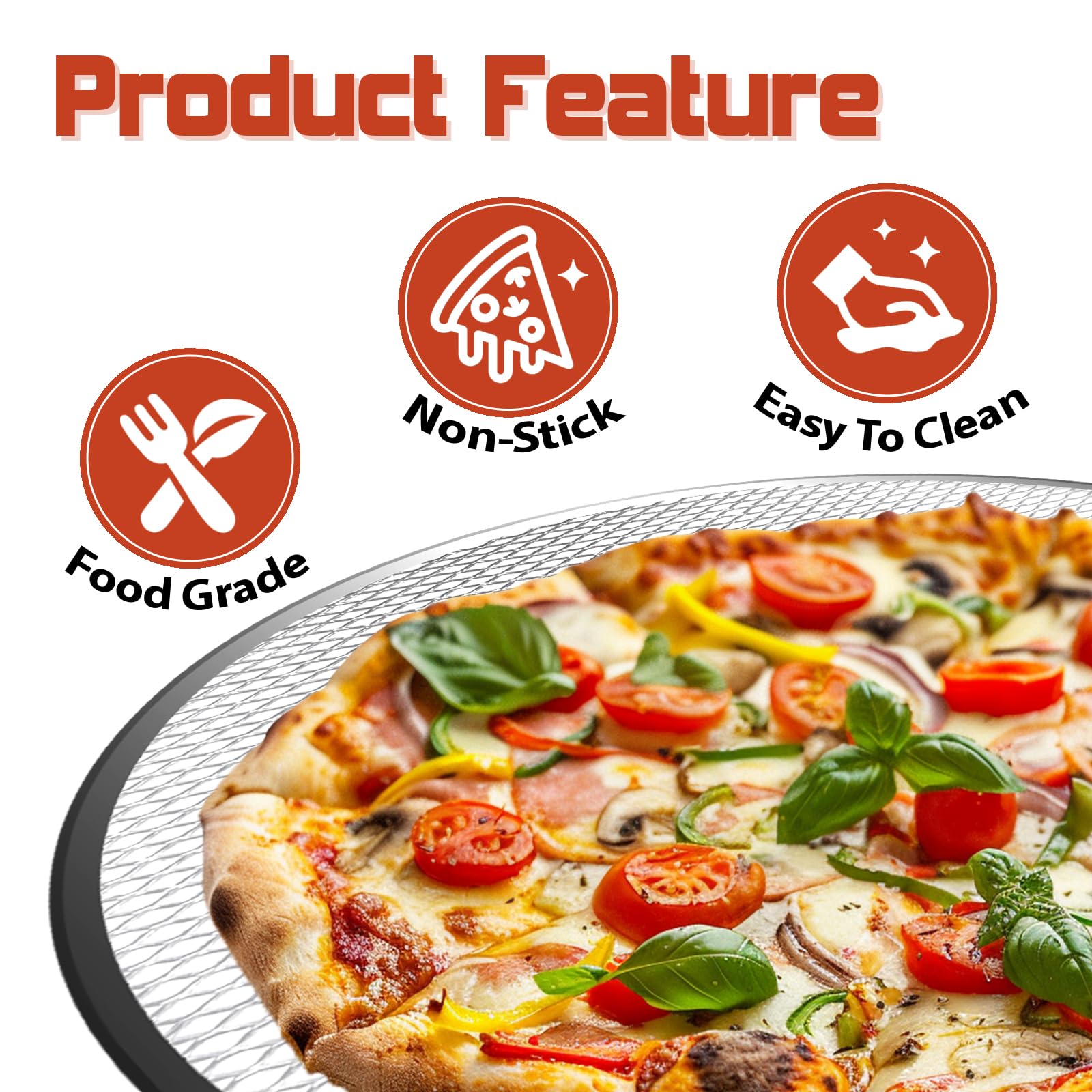 Pesilo oven-safe pizza tray works in ovens, microwaves, and dishwashers
