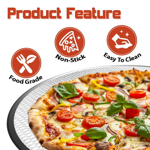 Pesilo oven-safe pizza tray works in ovens, microwaves, and dishwashers