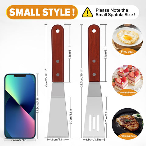 PETHOMKIT 10inch-slotted spatula helps lift foods while draining excess.