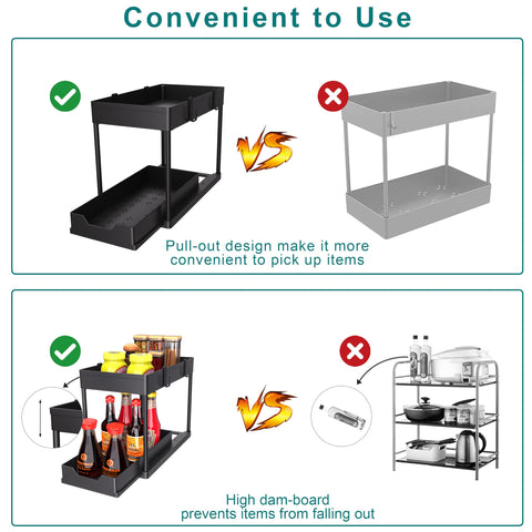 petisal under-sink organizer quick and easy assembly guide
