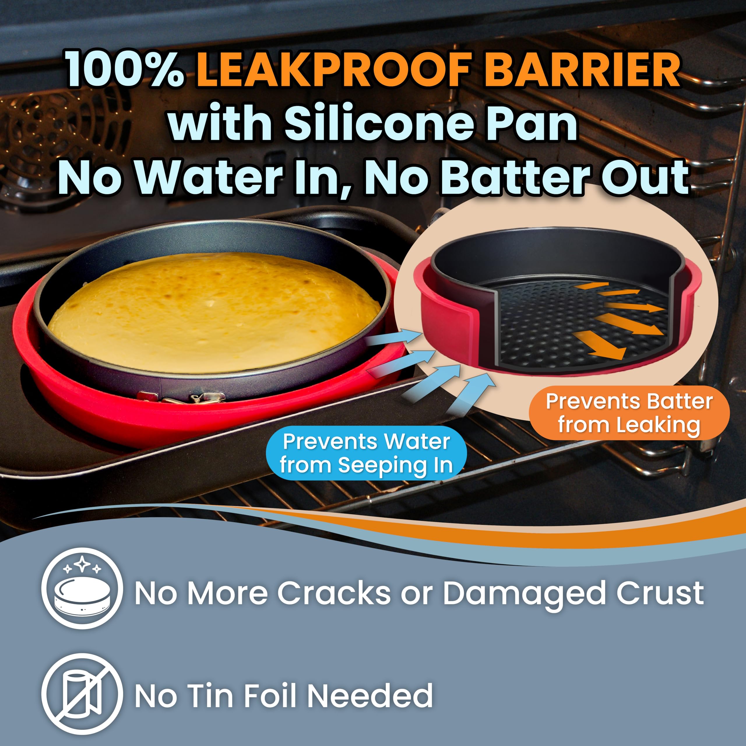 PETÍTS DESSERTS cheesecake release shown with smooth edges and minimal residue