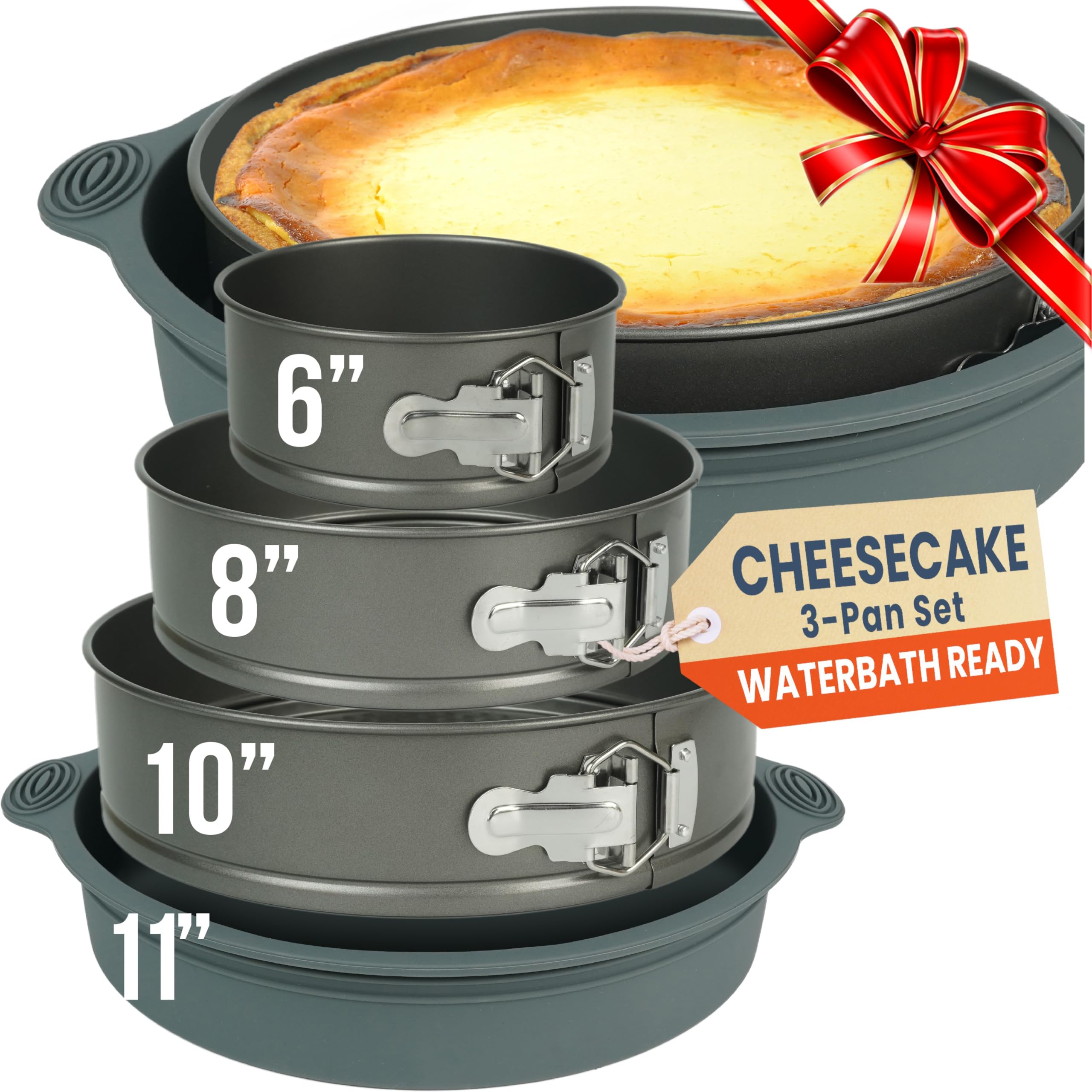 PETÍTS DESSERTS 6inch springform pan with nonstick surface for easy release