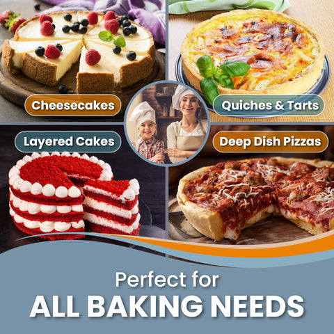 PETÍTS DESSERTS versatile 9inch pan suitable for cakes, quiches, pies and more