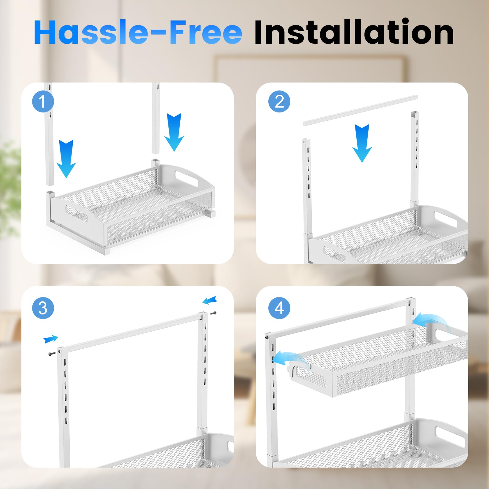 Petiza quick-install with screwdriver included for fast setup.