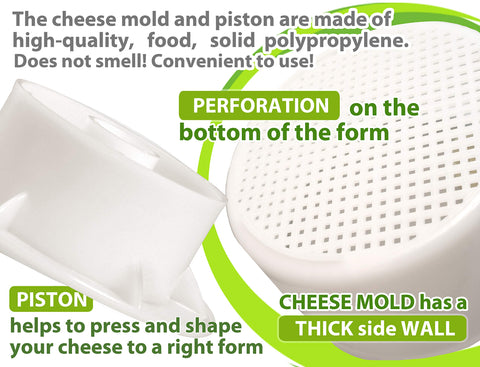 PetriStor kit shown with lid and cloth, a compact solution for kitchen cheesemaking.
