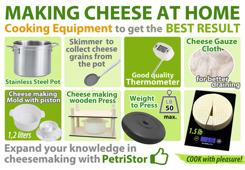PetriStor paneer cheese making with the mold creates firm, sliceable blocks.