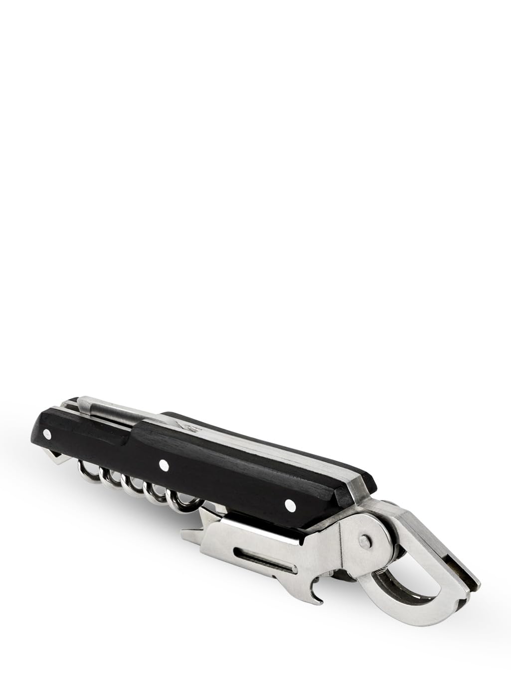 Peugeot Clavelin Sommelier Corkscrew in black, enabling quick, clean uncorking.