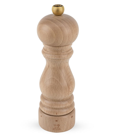 Peugeot Paris u'Select pepper mill in beechwood with stand, natural finish.