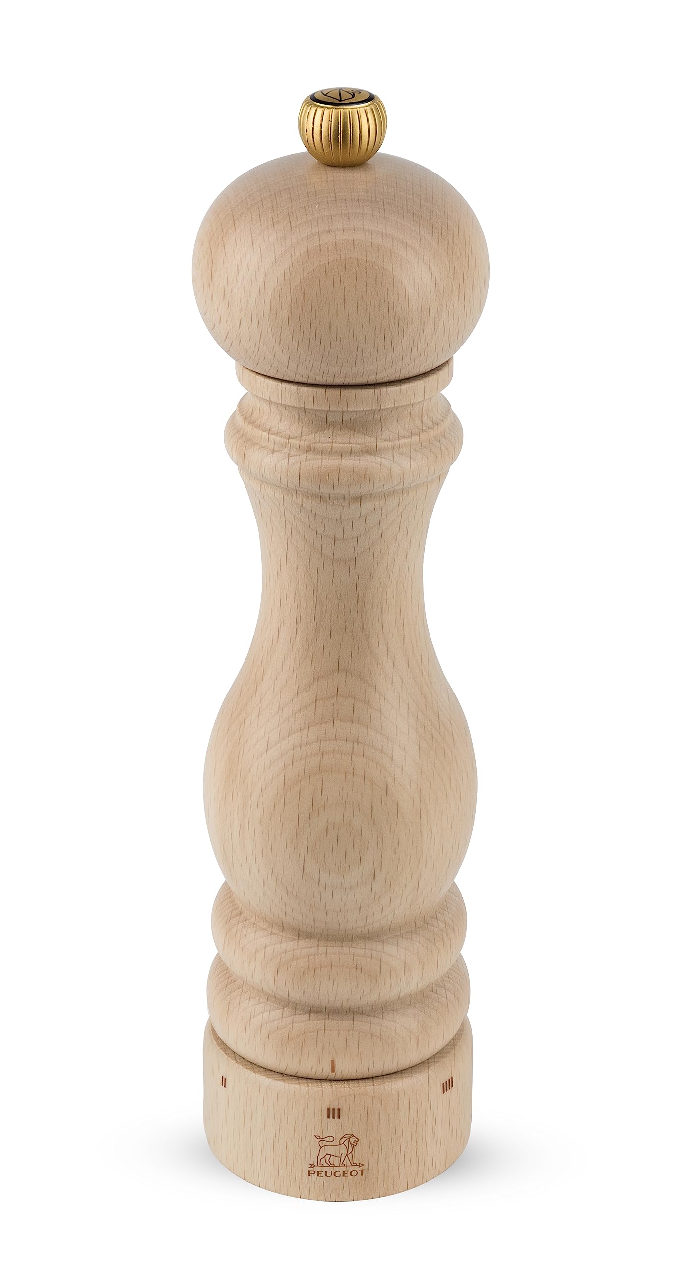 Peugeot Paris uselect pepper mill in natural beechwood with precise grind.