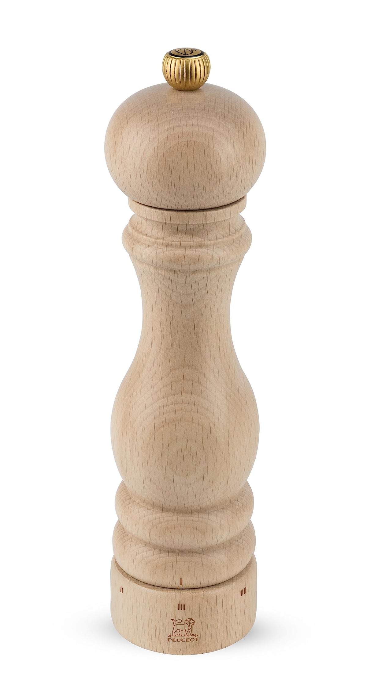 Peugeot Paris uselect pepper mill in natural beechwood with precise grind.