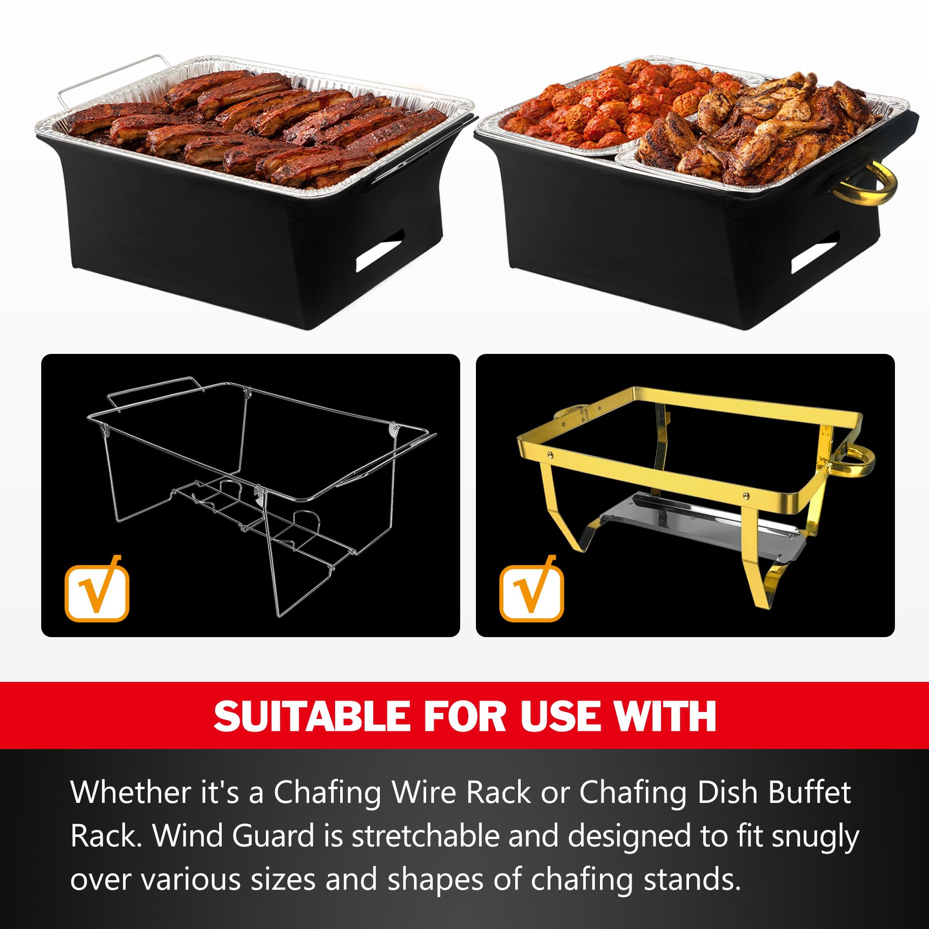 Peurif Chafer Wind Guard fabric is flame resistant for safety