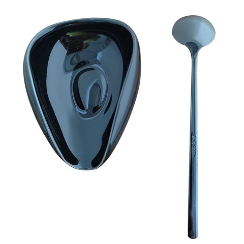 PFCTRJR spoon rest on counter complements small coffee carts.