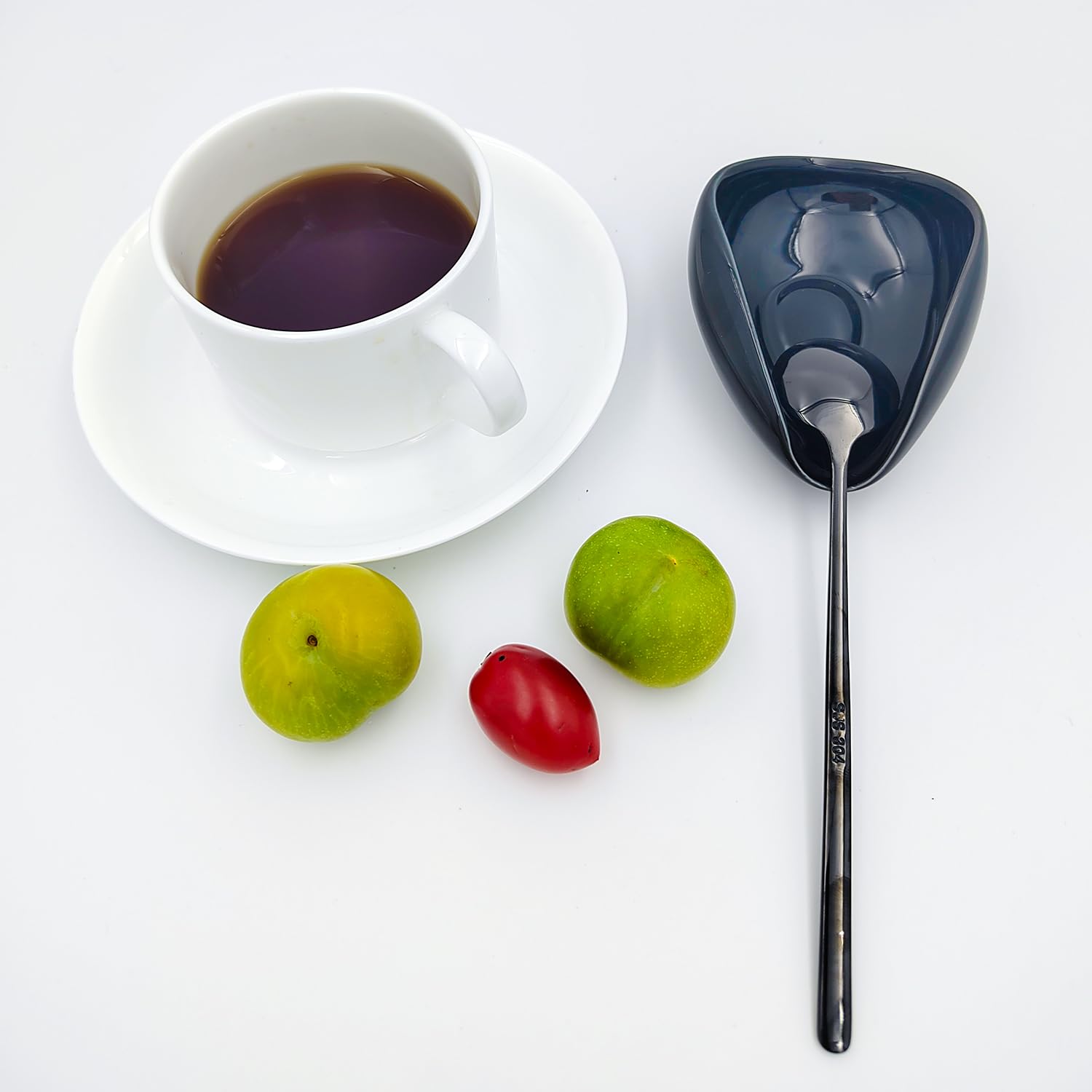PFCTRJR mini coffee spoon holder keeps spoons within easy reach.