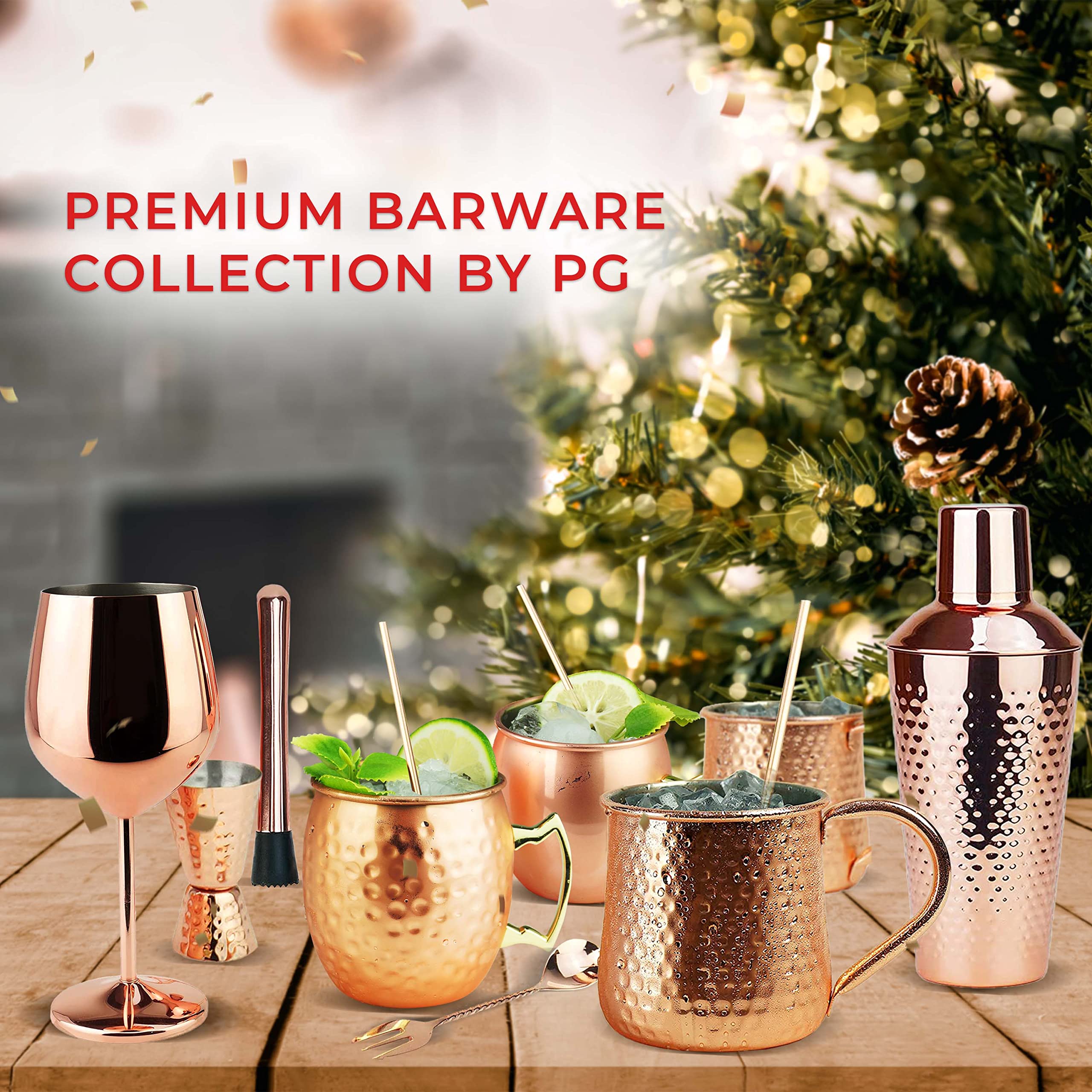 Elegant design makes PG Moscow Mule Mugs great for entertaining.