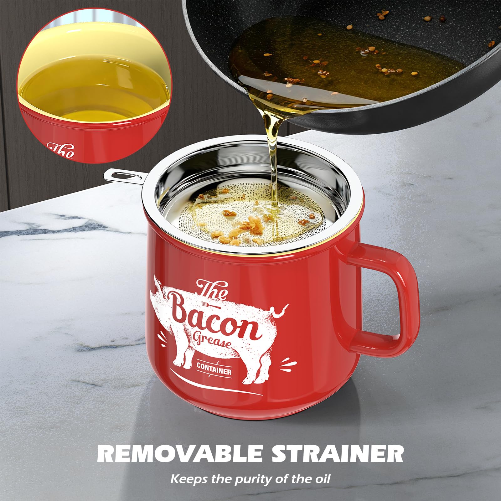 PGYARD 23oz capacity ideal for cooking sessions