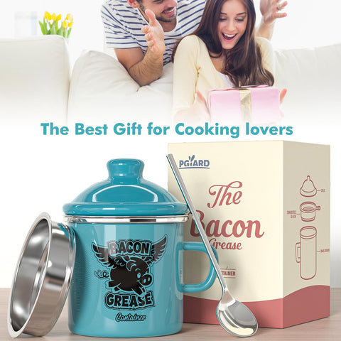 PGYARD compact 15 oz capacity reduces oil waste during cooking.