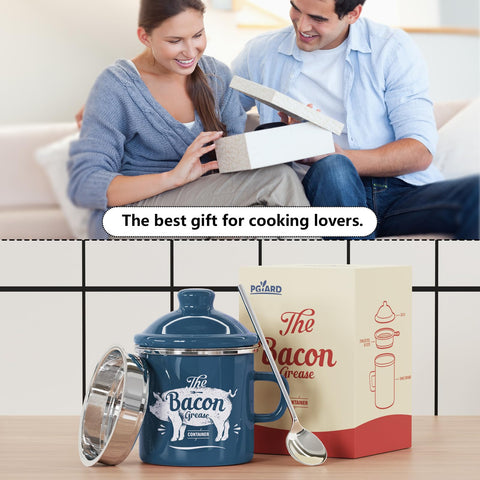 PGYARD grease keeper makes a practical gift for cooking enthusiasts.