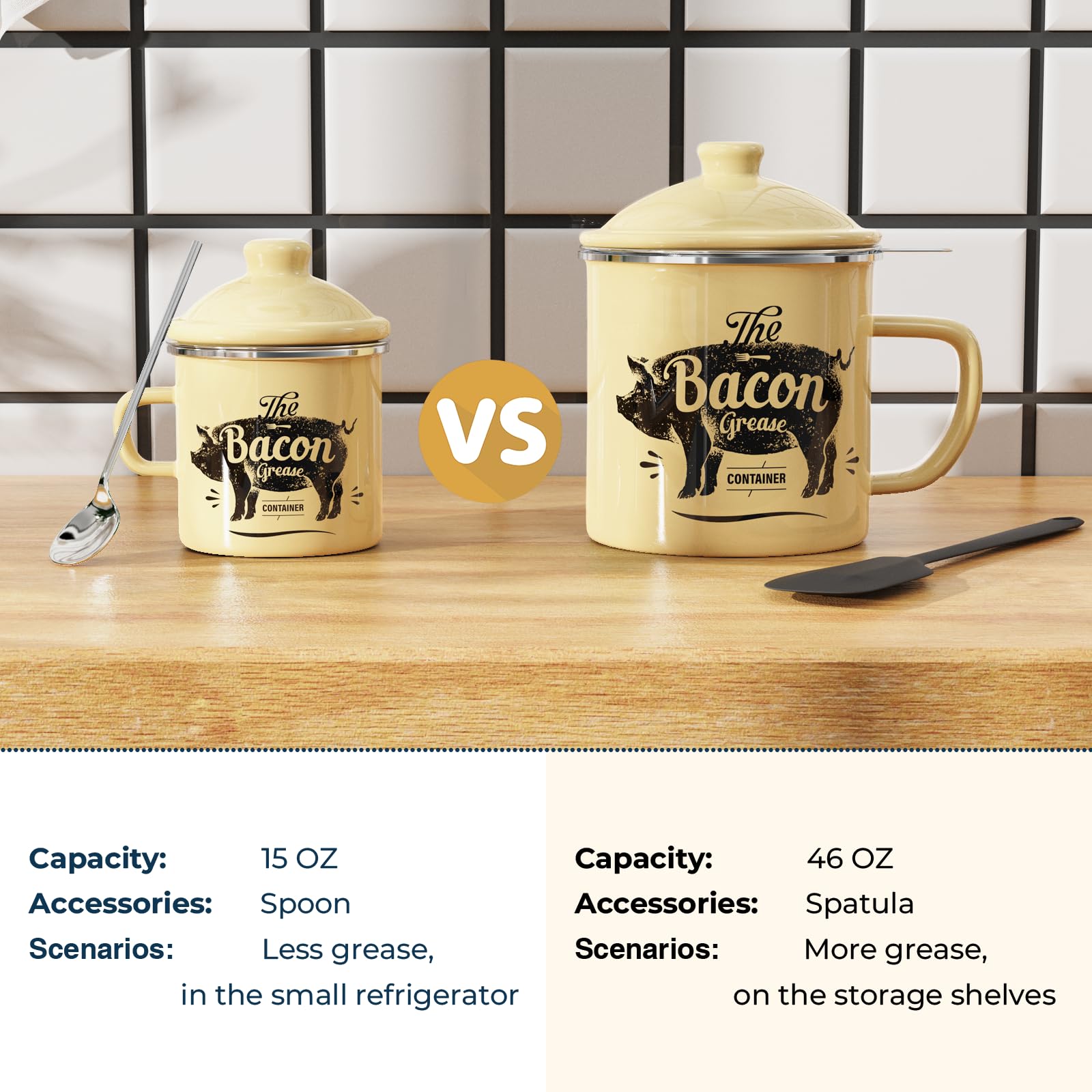 PGYARD grease spoon included for scraping and stirring without mess.