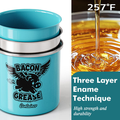 PGYARD removable fine mesh strainer preserves oil clarity after frying.